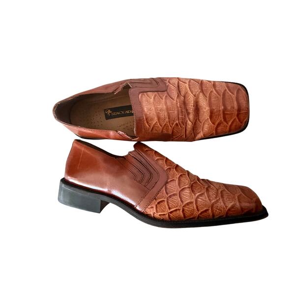 Stacey Adam’s leather snake skin dress shoes men’s sz 10 dressy event - Picture 13 of 13